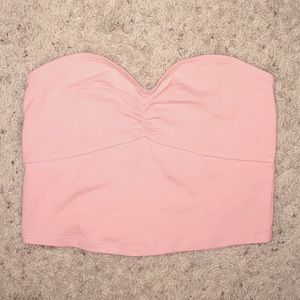 rose sweetheart neckline tube top
